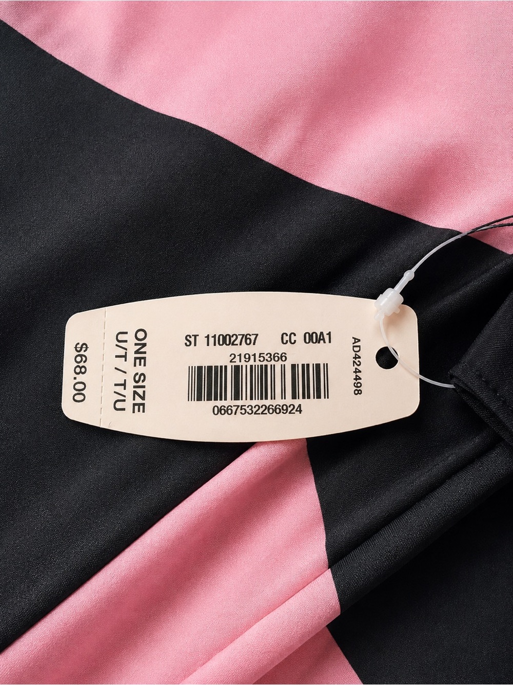 Victoria’s Secret Limited Edition Pink Black Stripe Full Size Umbrella - Picture 3 of 4